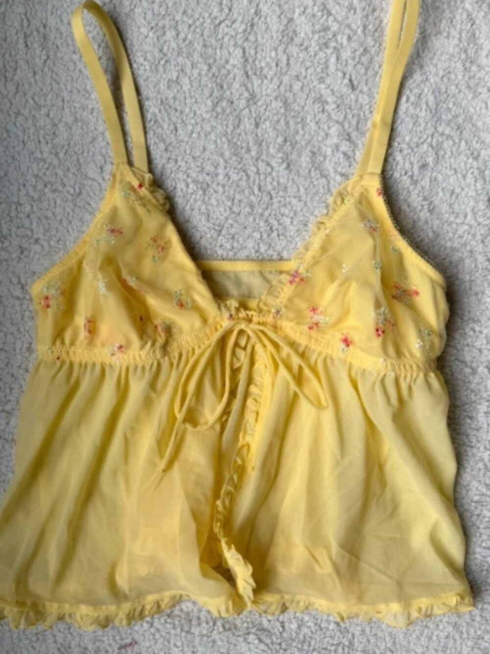 Yellow Floral Tank